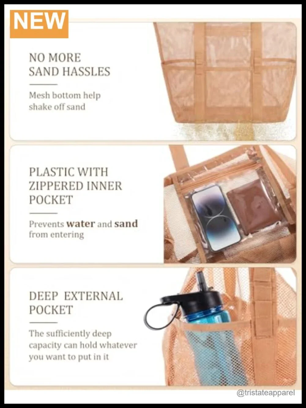 Summer Beach Accessories Set Mesh Tote Straw Hat Sunglasses UV Protection